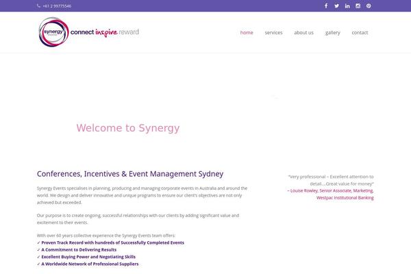 synergyevents.com.au site used Birdpress