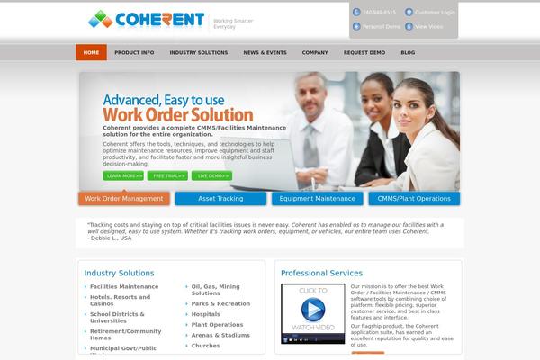 synergyinfosys.com site used Coherent