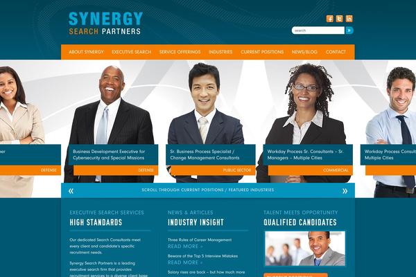 Synergy theme site design template sample
