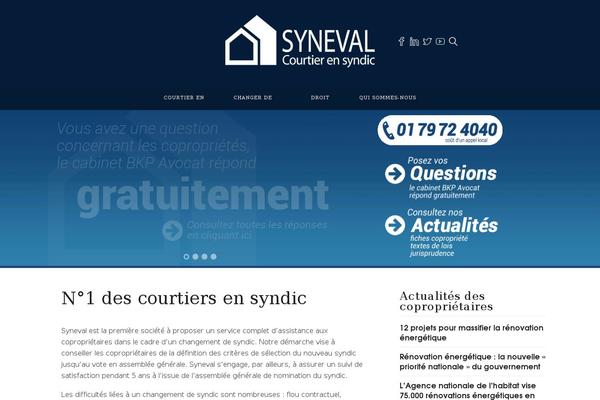 syneval.fr site used Syneval_v2_responsive