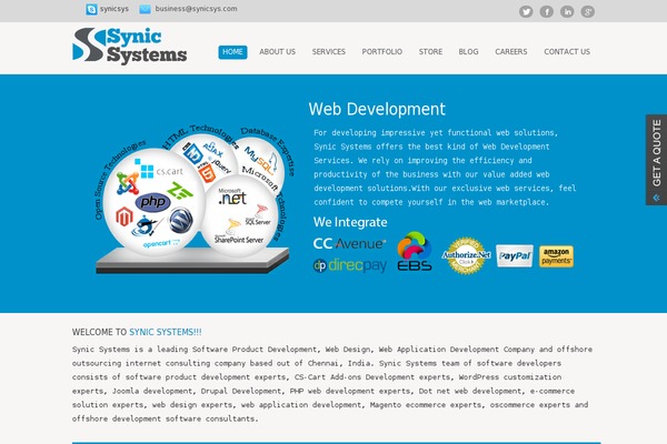 synicsys.com site used Digeco-child