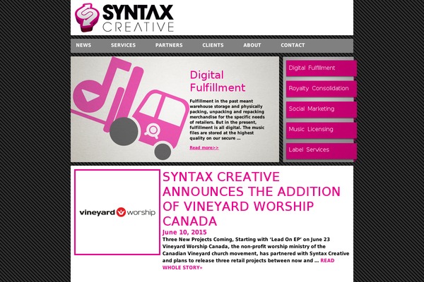 syntax.cr site used Enfold