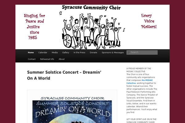 syracusecommunitychoir.org site used Lovewish