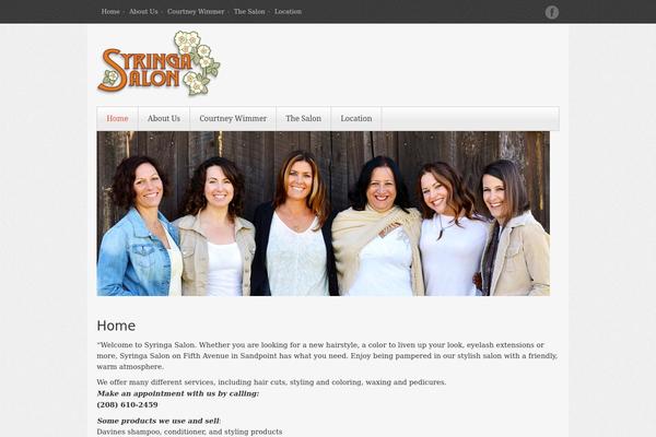 syringasalon.com site used Blossom Spa