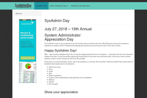 sysadminday.com site used tsumugi