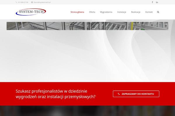 Impreza theme site design template sample