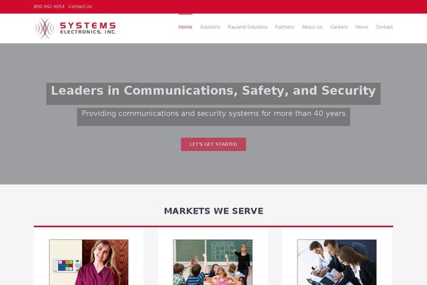 systemselectronics.com site used Skeleton-wp