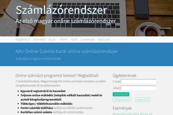 szamlazorendszer.hu site used Szamlazorendszer