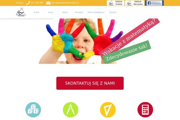 szkolamatematyki.eu site used Peachclub-theme