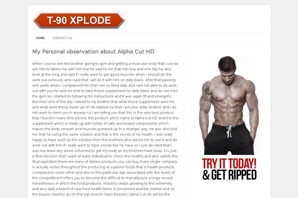 t-90xplodemuscle.com site used Glowing-blog