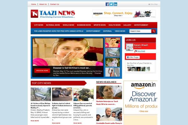 taazinews.com site used Theme_crazer