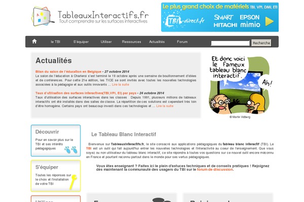 tableauxinteractifs.fr site used Tableauxinteractifs