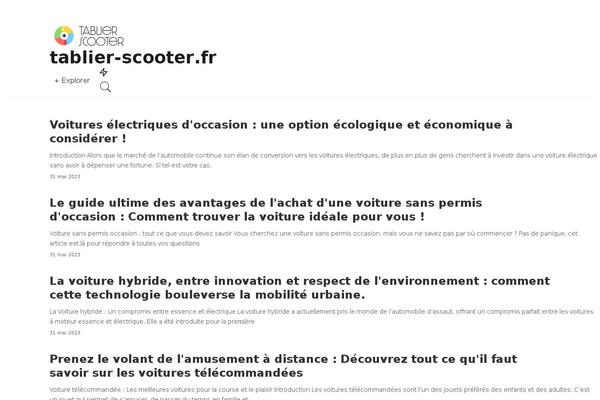 tablier-scooter.fr site used Pixwell