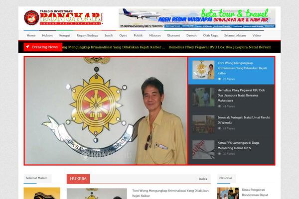 tabloidbongkar.com site used Newspaper-tf