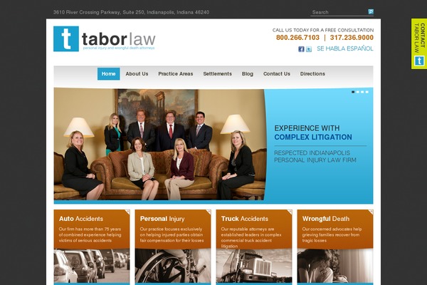 taborlawfirm.com site used Tabor-law-firm-theme