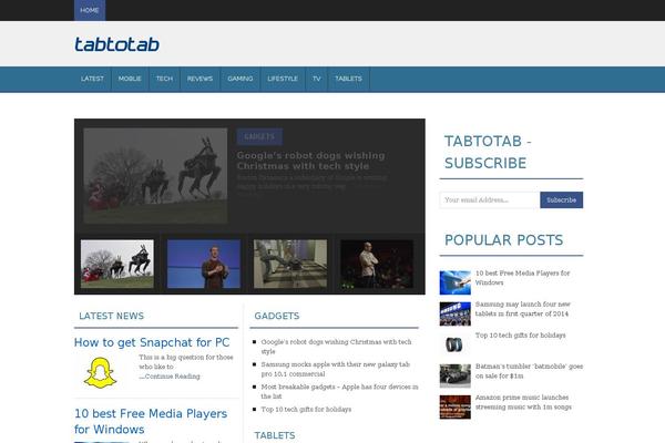 tabtotab.com site used Trendy-news