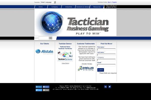 tactician.com site used Software