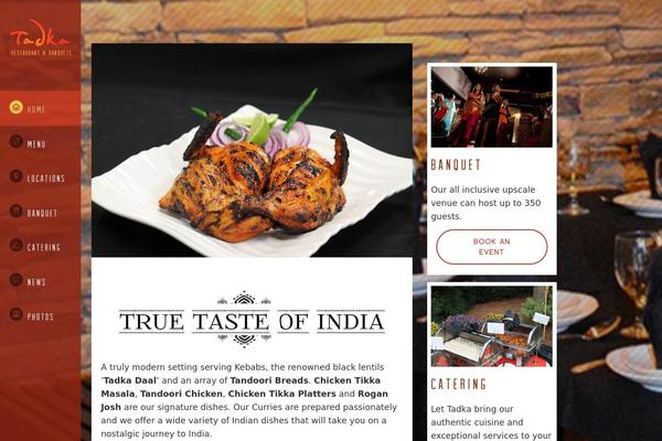 tadkarestaurant.com site used Tadka