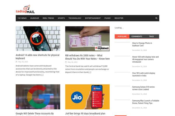 WordPress website example screenshot