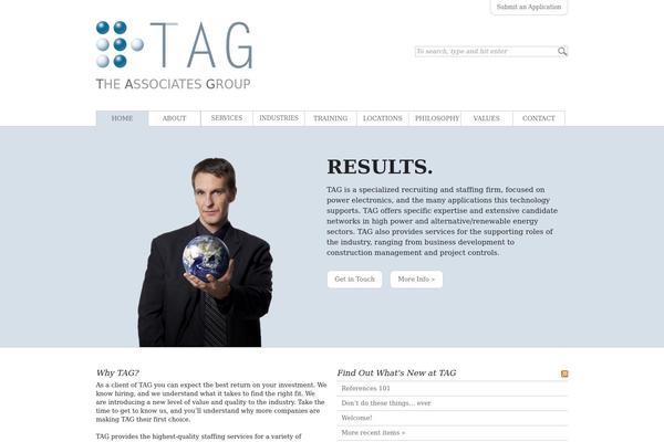 tag-jobs.com site used Thematicfeaturesite