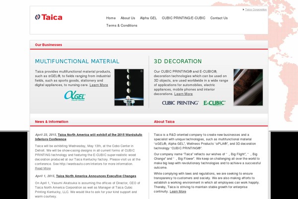 taica-na.com site used Taica