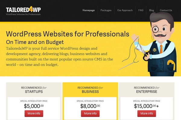 tailored theme websites examples