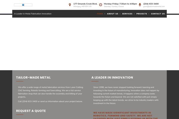 Metal theme site design template sample