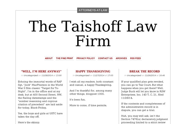 WordPress website example screenshot