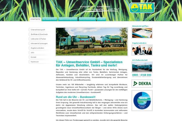 tak-umweltservice.de site used Tak