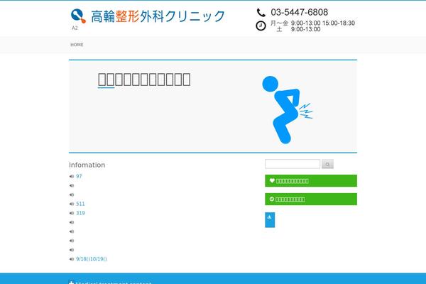 takanawaseikei.com site used Wp-clinictheme