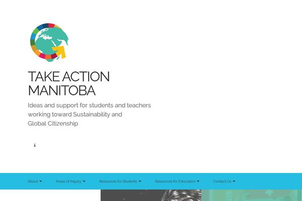 takeactionmanitoba.org site used Portrait