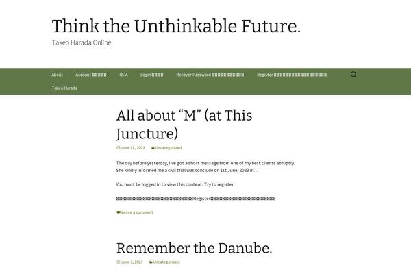 Twenty Thirteen theme site design template sample