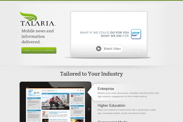 talaria theme websites examples