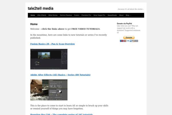 tale2tell.com site used Tribal