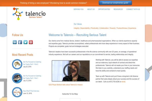 WordPress website example screenshot