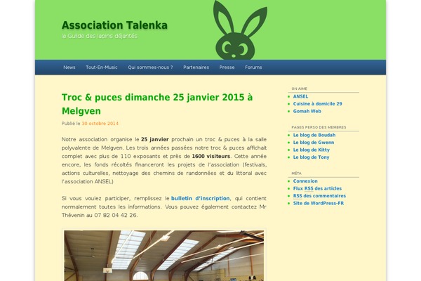 WordPress website example screenshot