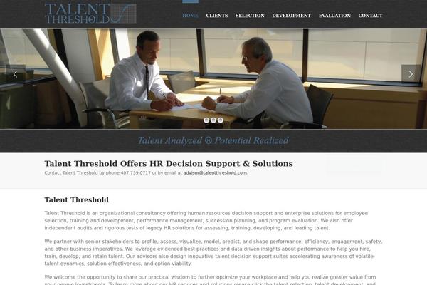 WordPress website example screenshot