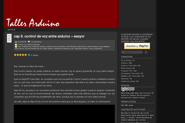 WordPress website example screenshot