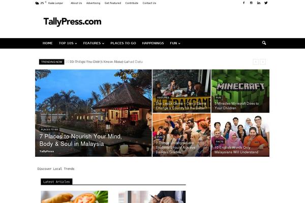 Newspaper theme site design template sample