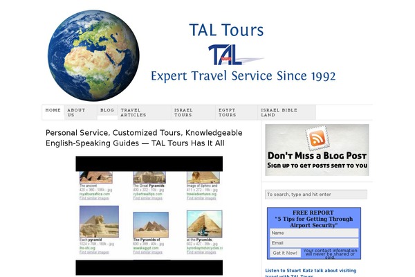 taltoursinc.com site used Travel Agency