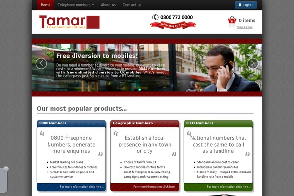 tamartelecommunications.co.uk site used Tamar