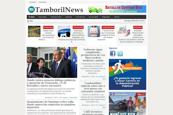 Weekly News theme site design template sample