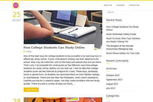 WordPress website example screenshot