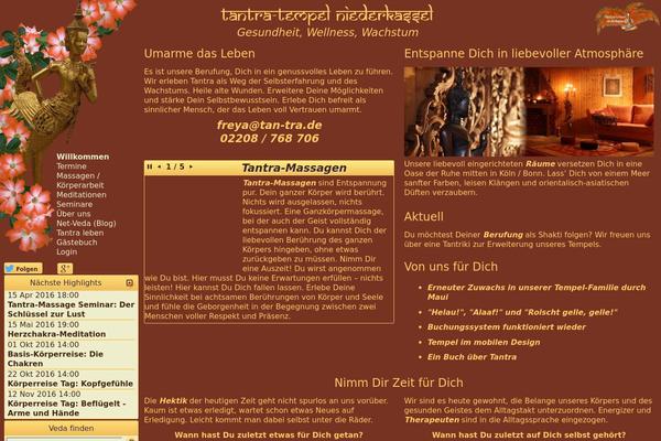 Tantra theme site design template sample