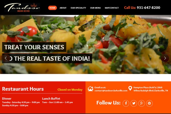 tandoorclarksville.com site used Tandoor