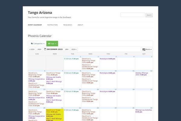 WordPress website example screenshot