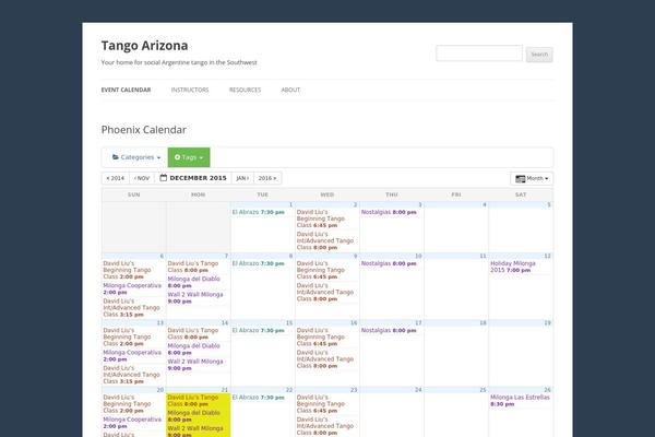tangoarizona.com site used Twentytwelve-blank-childtheme