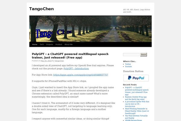 Twenty Ten theme site design template sample