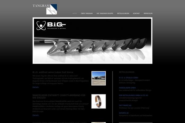 Tangram theme websites examples