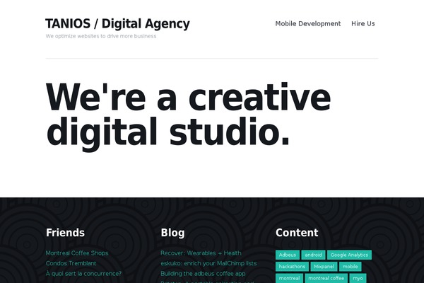 tanios.com site used Taniosv2